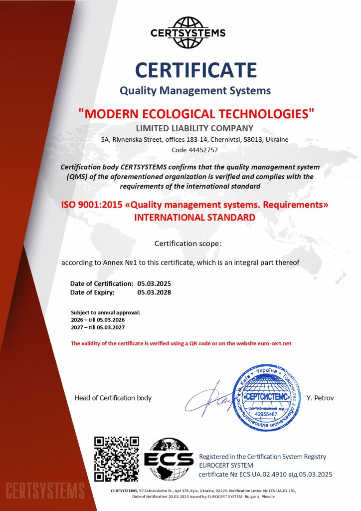 9001_MODERN ECOLOGICAL TECHNOLOGIES LLC_СС_page-0001